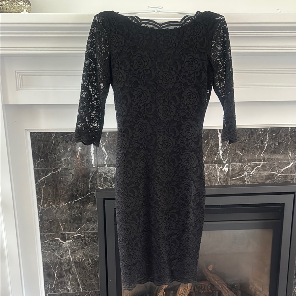Elegant Black Lace Dress